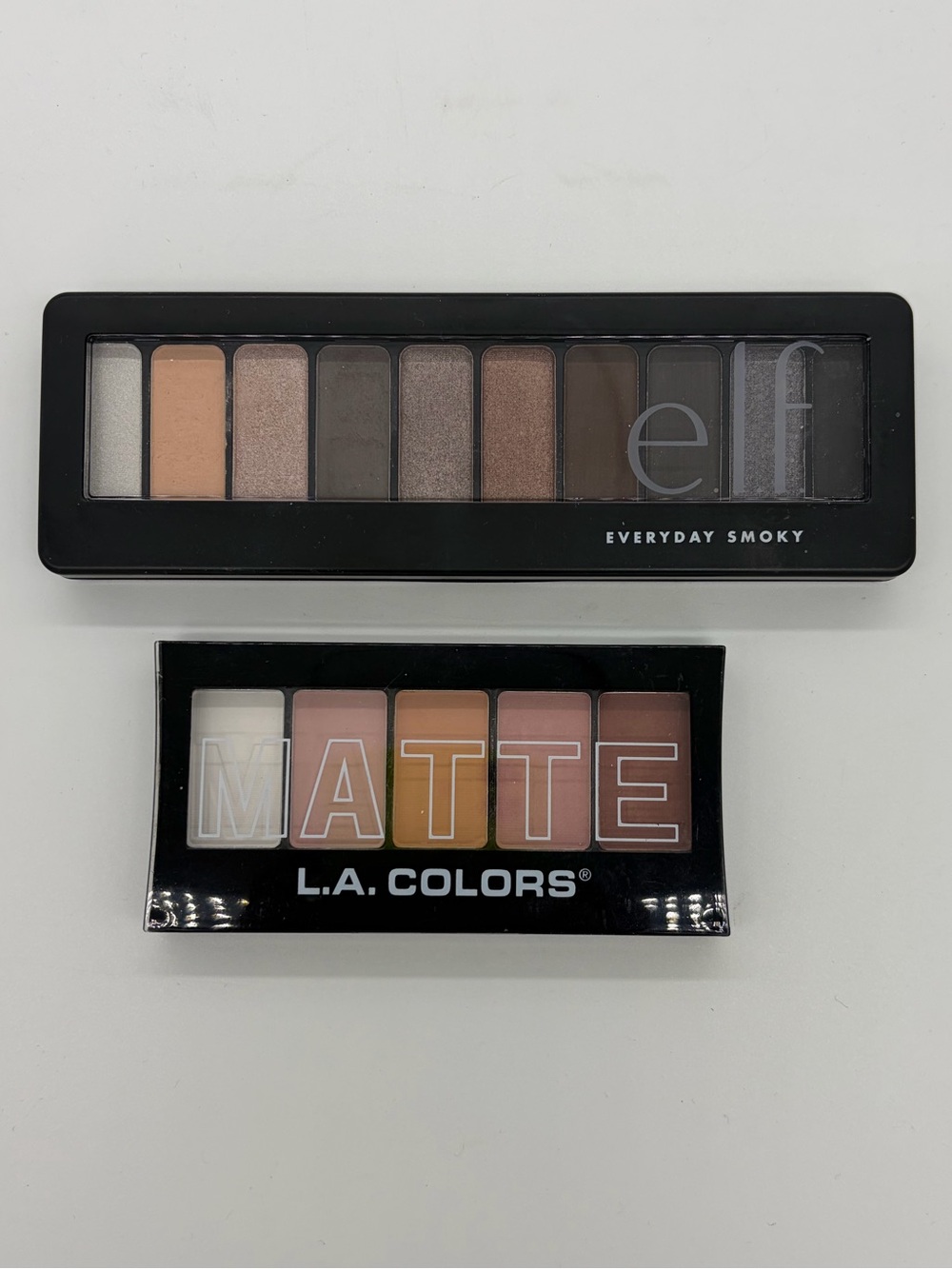 Eye Shadow Bundle - elf Everyday Smoky + L.A. Colors Matte Pink Chiffon